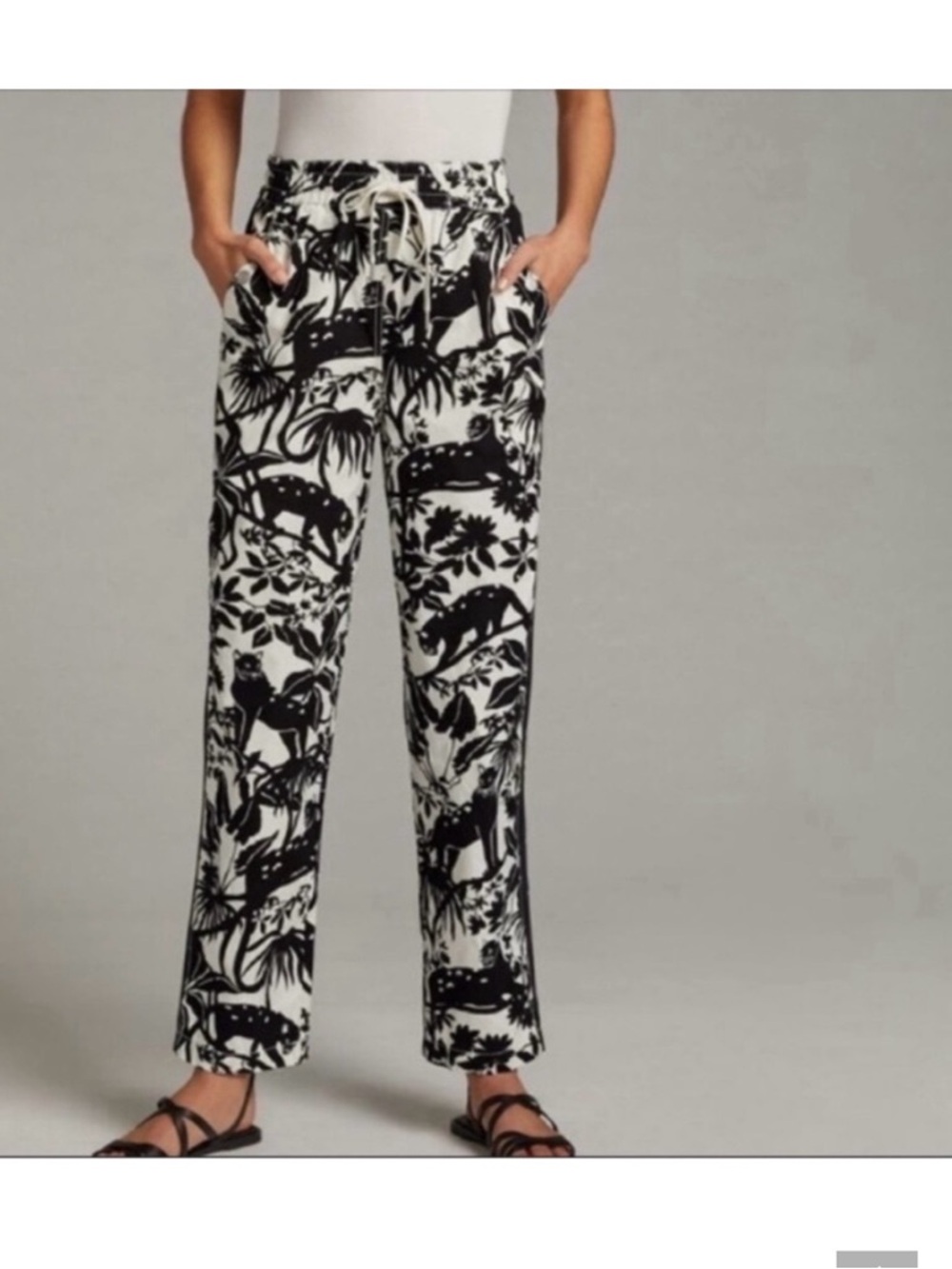 Anthropologie  Maeve Tenley Twill Track Pants XL